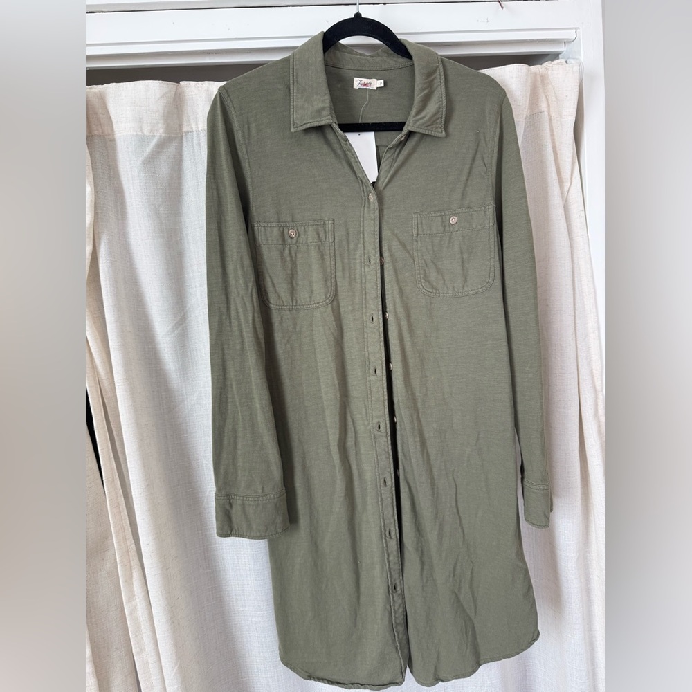 FAHERTY - button down shirt/dress NEW